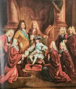 Louis XV et Philippe d'Orléans (période de la Régence)